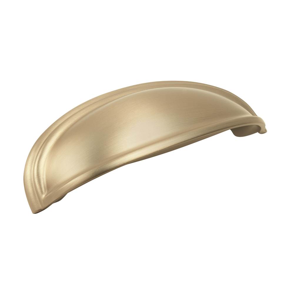 Amerock Ashby 4 in (102 mm) and 3 in (76 mm) Center-to-Center Golden Champagne Cabinet Cup Pull