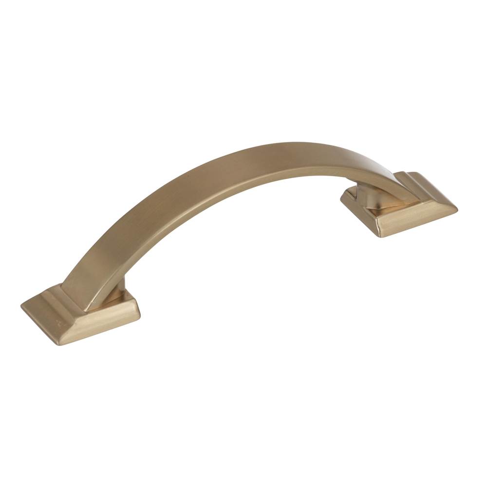 Amerock Candler 3 in (76 mm) Center-to-Center Golden Champagne Cabinet Pull