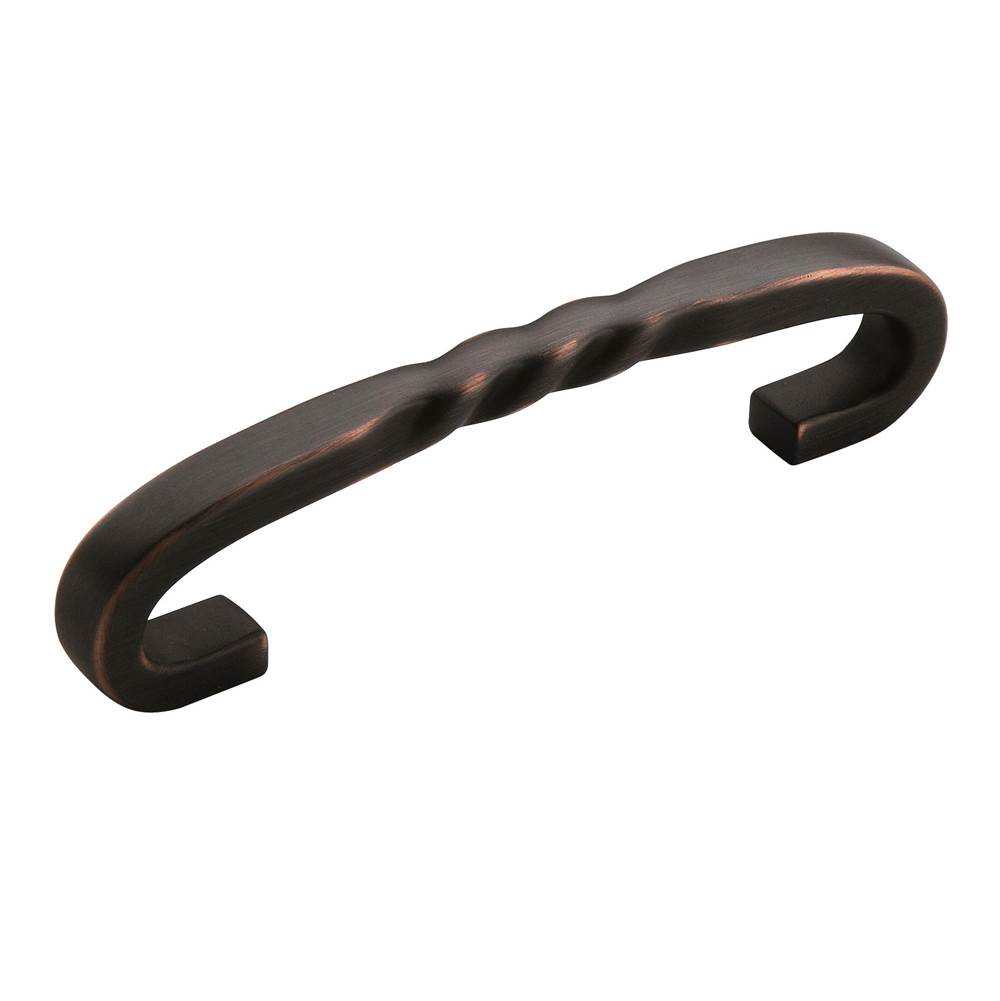 Amerock Inspirations 3-3/4 in (96 mm) Center-to-Center Oil-Rubbed Bronze Cabinet Pull