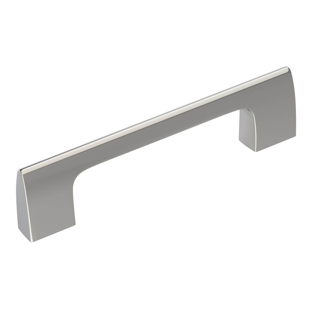 Amerock Riva 3-3/4 in (96 mm) Center-to-Center Polished Chrome Cabinet Pull