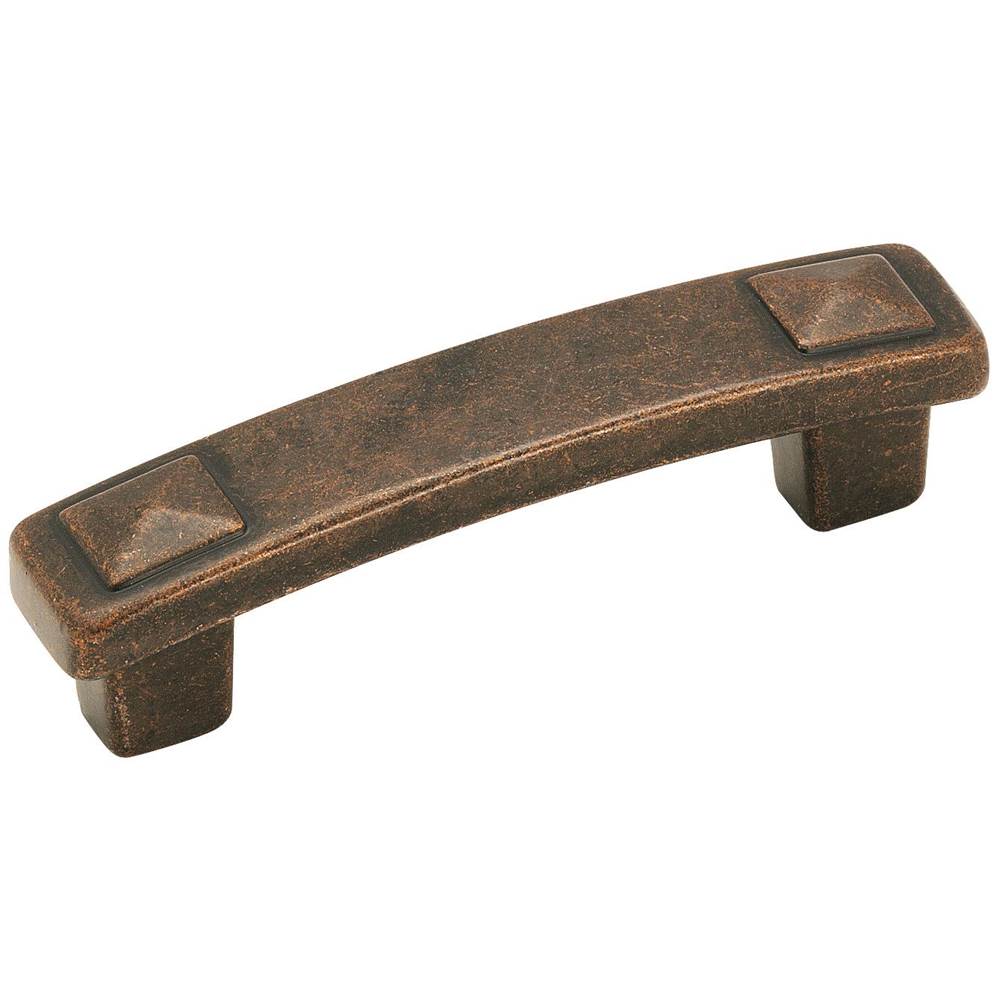 Amerock Forgings 3 in (76 mm) Center-to-Center Rustic Bronze Cabinet Pull