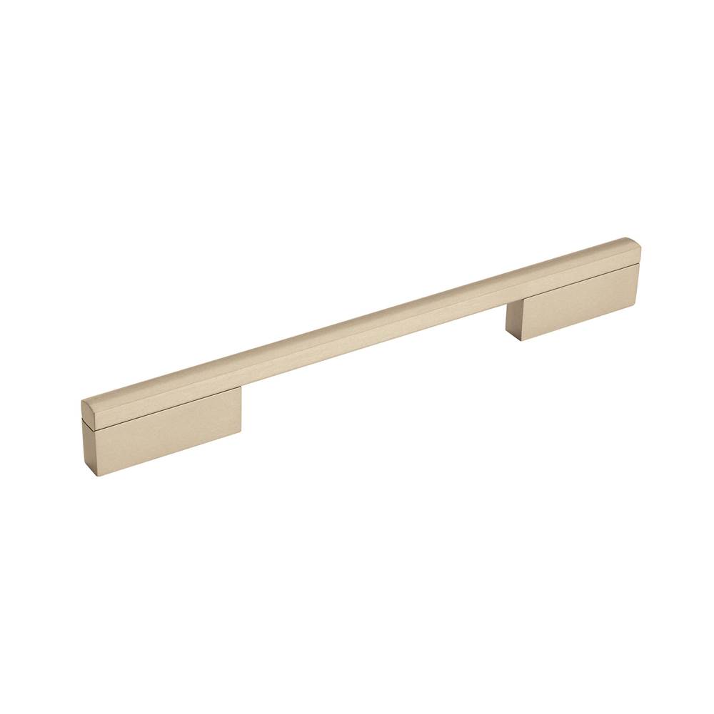 Amerock Separa 8 in (203 mm) Center-to-Center Silver Champagne Cabinet Pull