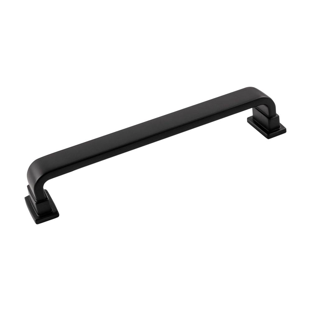 Belwith Keeler Brighton Collection Pull 6-5/16 Inch (160mm) Center to Center Matte Black Finish
