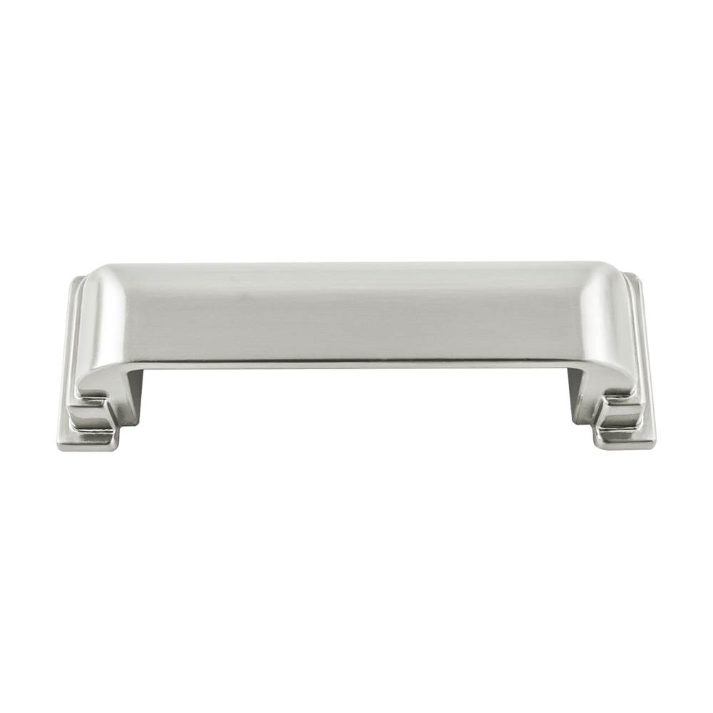 Belwith Keeler Brighton Collection Cup Pull 3-3/4 Inch (96mm) Center to Center Satin Nickel Finish