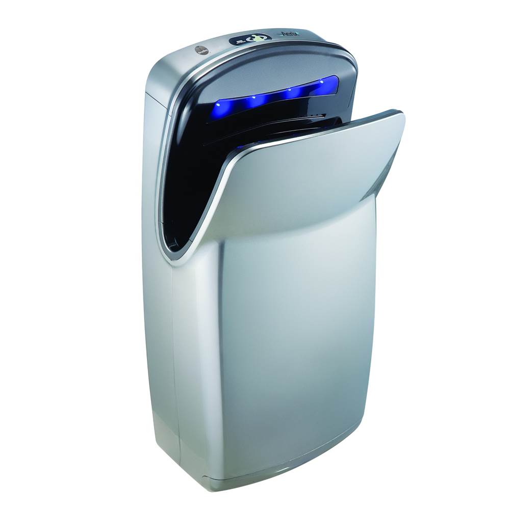 Bradley Aerix+ High Speed, Vertical Dual-Sided Hand Dryer, High Impact ABS, Silver