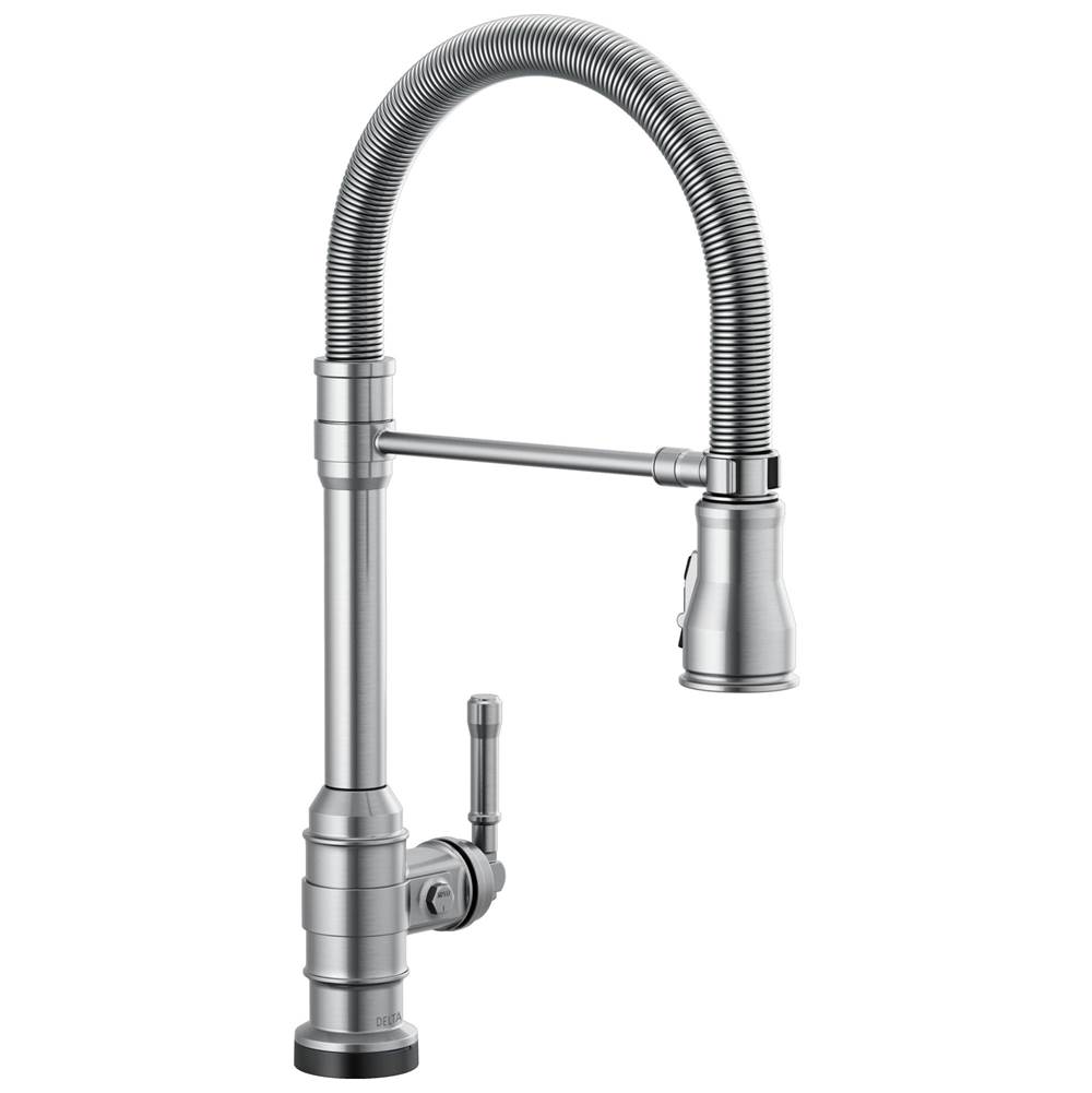 Delta Faucet Broderick™ Single-Handle Pull-Down Spring Kitchen Faucet with Touch<sub>2</sub>O® Technology