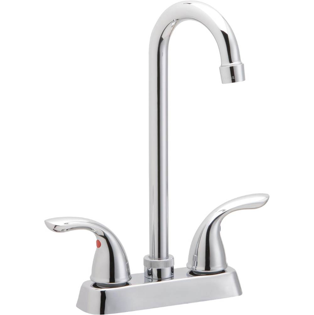 Elkay Everyday Bar Deck Mount Faucet and Lever Handles Chrome
