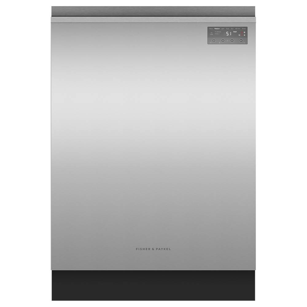 Fisher & Paykel Stainless Steel, Tall,  7 Wash Cycles, 15 Place Settings, 3 Racks, Recessed Handle