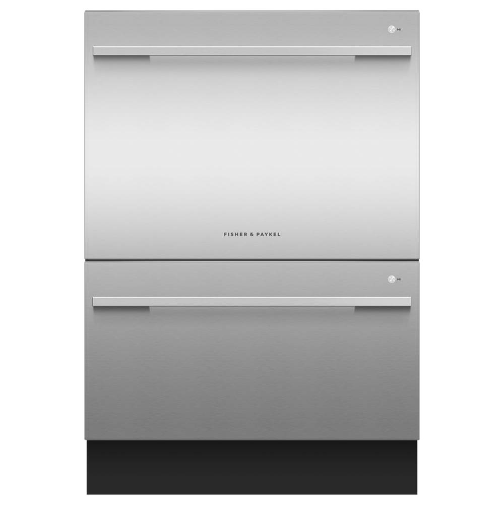 Fisher & Paykel Stainless Steel Double DishDrawer™, Full Size, Contemporary Handle - DD24DDFTX9 N