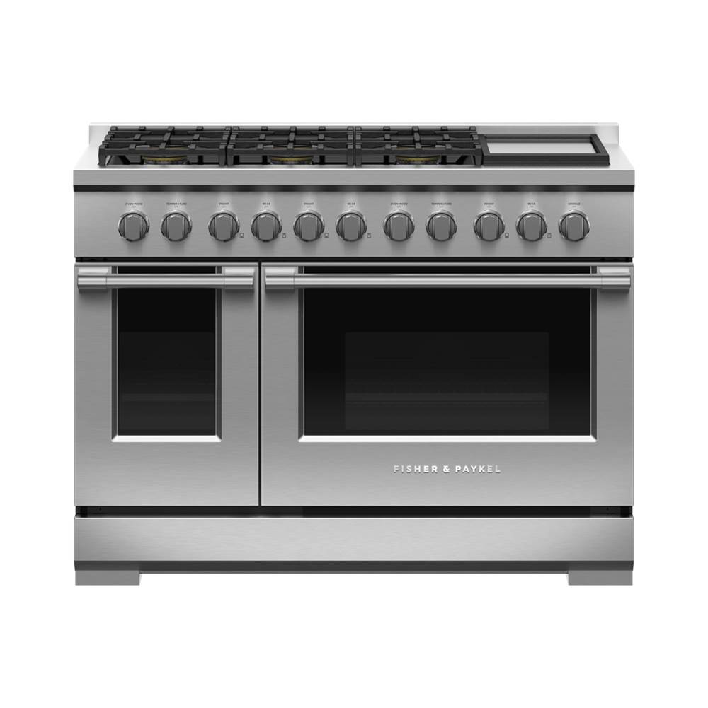 Fisher & Paykel 48'' Range, 6 Burners with Griddle, LPG