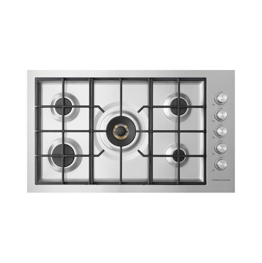 Fisher & Paykel 36” Contemporary Gas on Steel Cooktop, Flush Fit, LPG - CG365DLPRX2 N