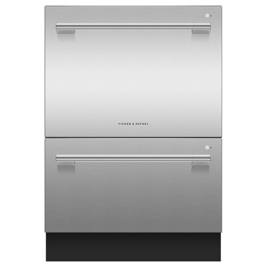Fisher & Paykel Stainless Steel, Tall, 8 Wash Cycles, 14 Place Settings, Stainless Steel Interior, Professional Round Flush Handle