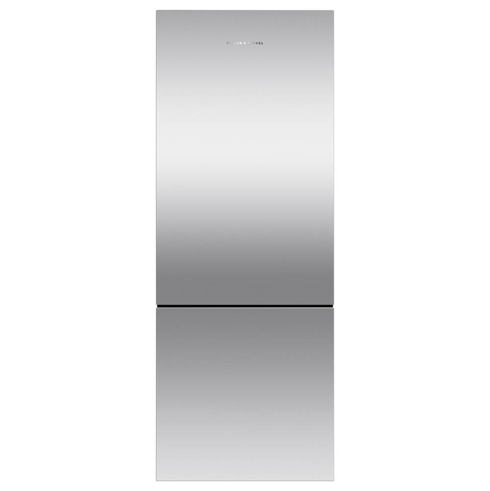 Fisher & Paykel 25'' Bottom Mount Refrigerator Freezer, Stainless Steel, 13.5 cu ft, Non Ice & Water, Counter Depth, Left Hinge, Recessed Handle