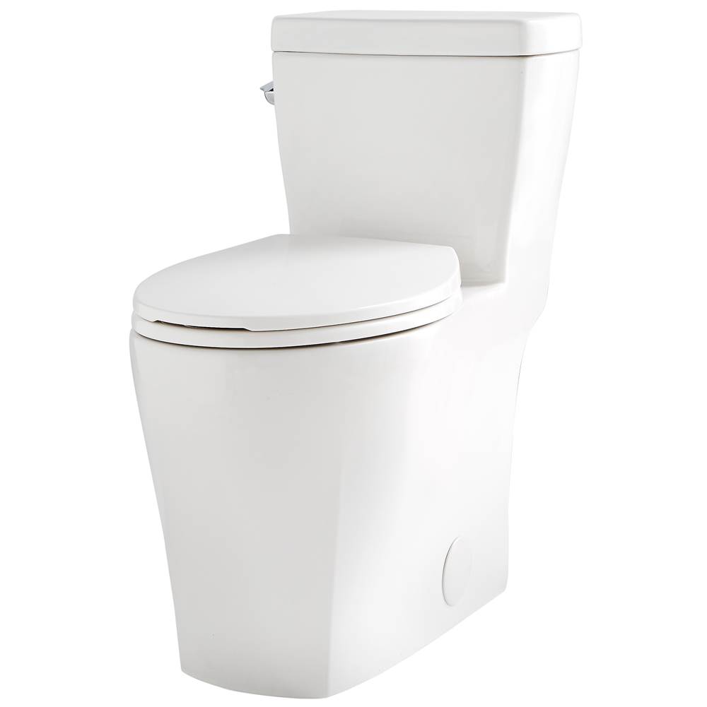 Gerber Plumbing Lemora 1.28gpf 1pc ADA Elongated CT Toilet 12'' Rough-In White