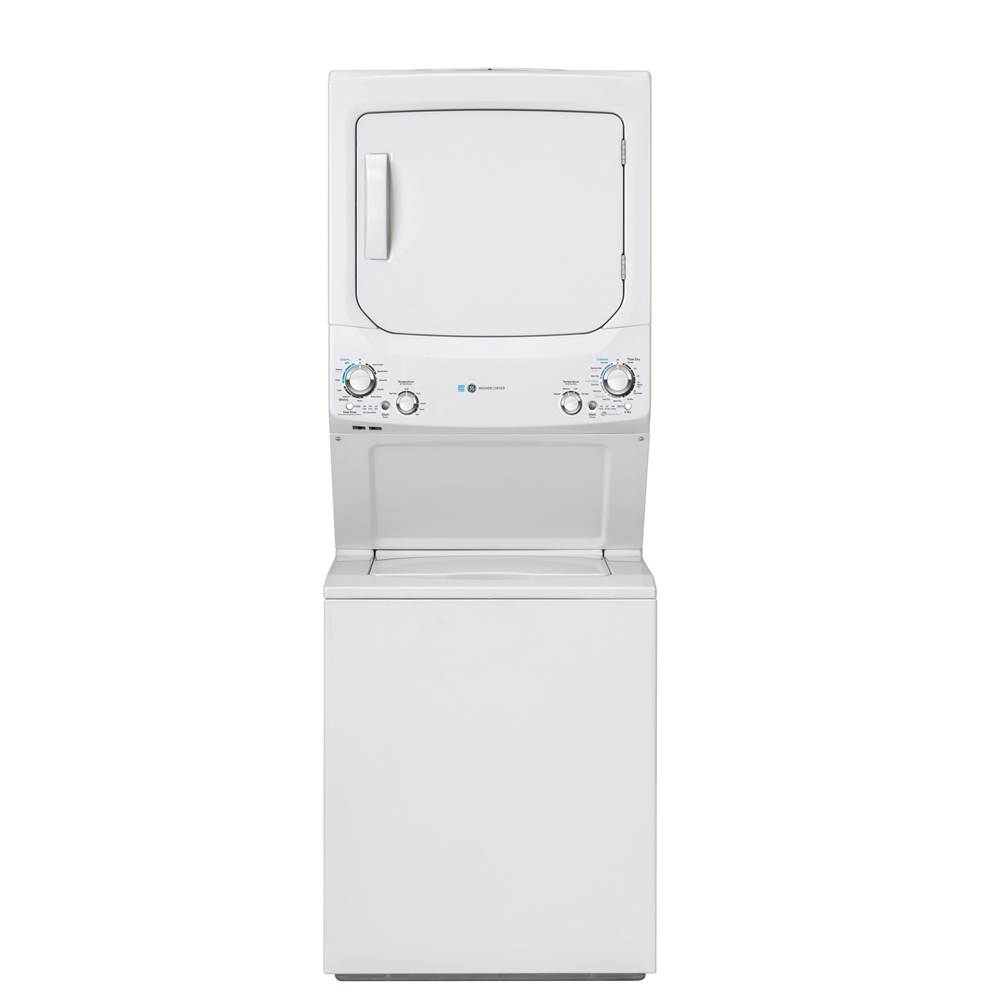 GE Appliances GE Unitized Spacemaker ENERGY STAR 3.9 cu. ft. Capacity Washer with Stainless Steel Basket and 5.9 cu. ft. Capacity Electric Dryer
