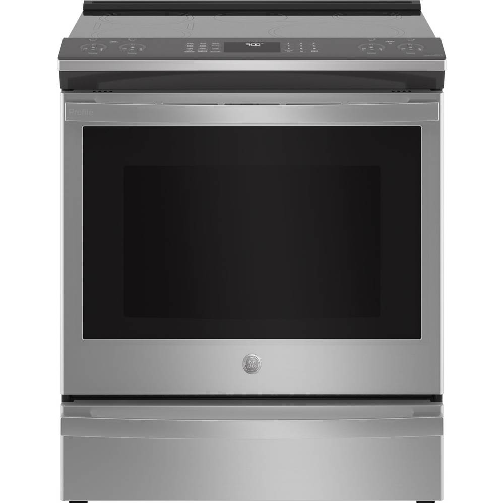 GE Profile Series 30'' Smart Slide-In Fingerprint Resistant Front-Control Induction And Convection Range With No Preheat Air Fry