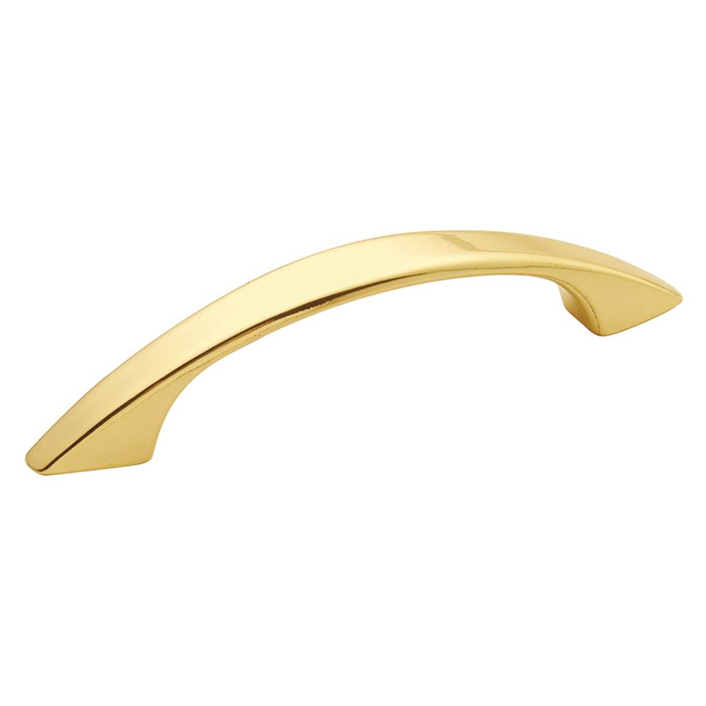 Hickory Hardware Metropolis Collection Pull 3'' C/C Polished Brass Finish