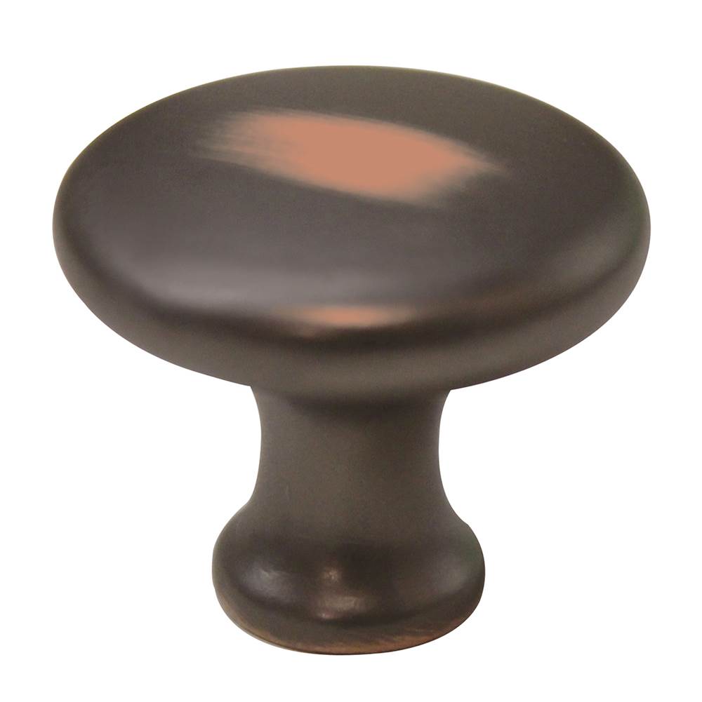 Hickory Hardware Conquest Collection Knob 1-1/8'' Diameter Oil-Rubbed Bronze Highlighted Finish