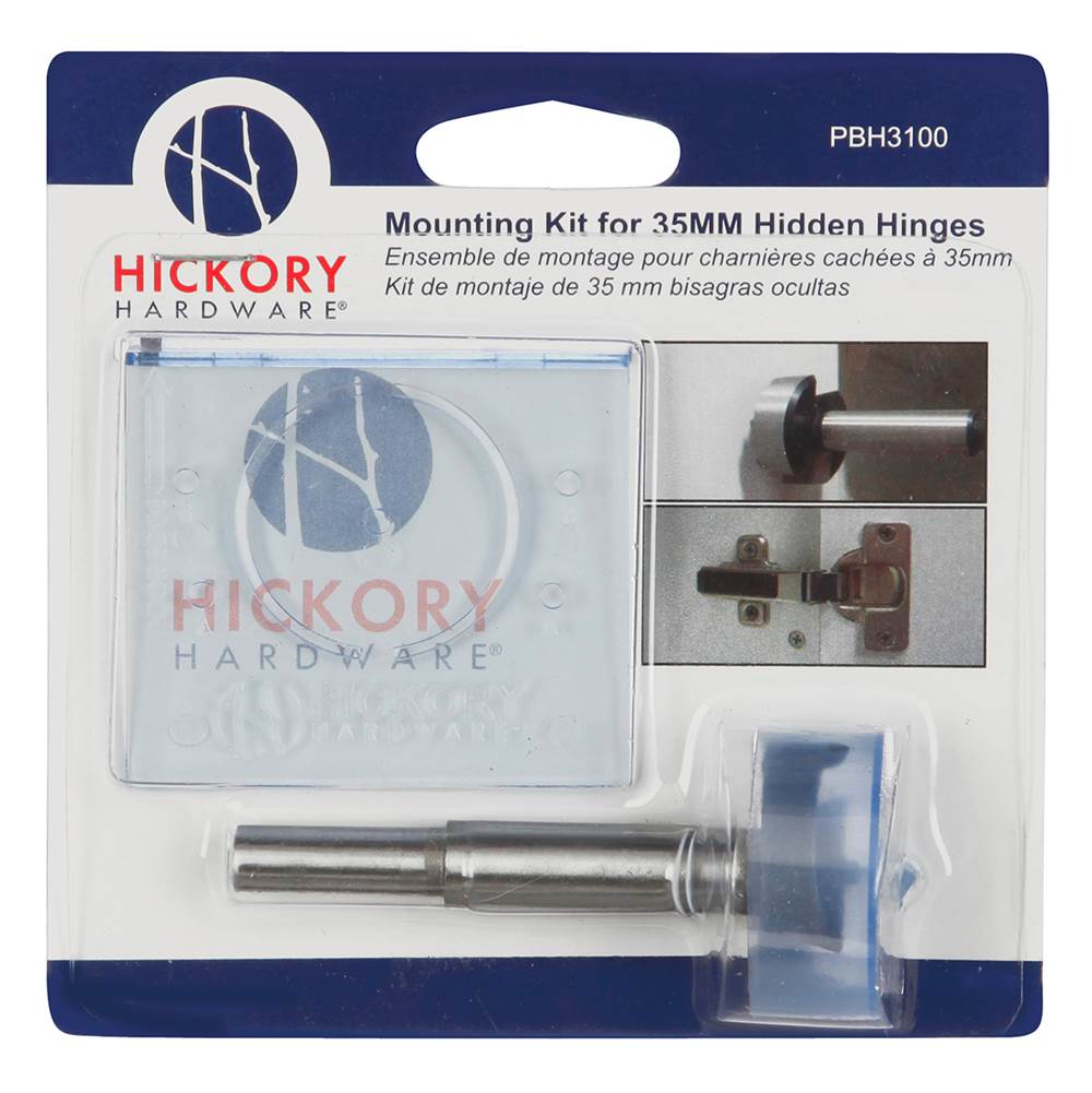 Hickory Hardware Cabinet Door Concealed Hinge Mounting Kit