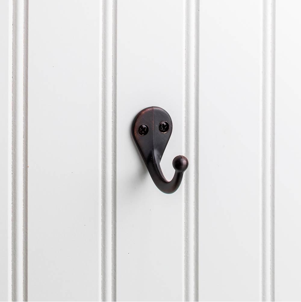 Hardware Resources 1-3/4'' Brushed Oil Rubbed Bronze Traditional Single Prong Ball End Wall Mounted Hook
