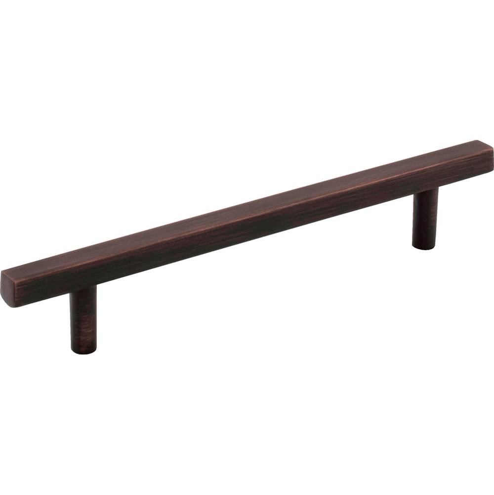 Jeffrey Alexander 128 mm Center-to-Center Brushed Oil Rubbed Bronze Square Dominique Cabinet Bar Pull