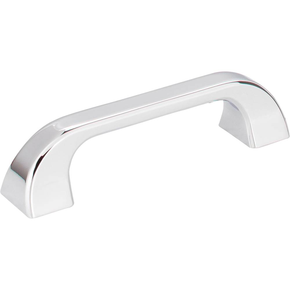Jeffrey Alexander 96 mm Center-to-Center Polished Chrome Square Marlo Cabinet Pull