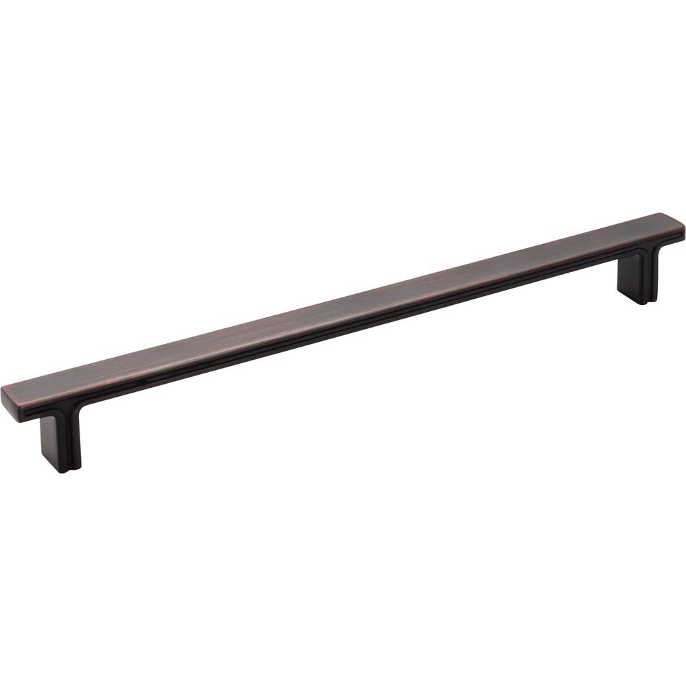 Jeffrey Alexander 228 mm Center-to-Center Brushed Oil Rubbed Bronze Square Anwick Cabinet Pull