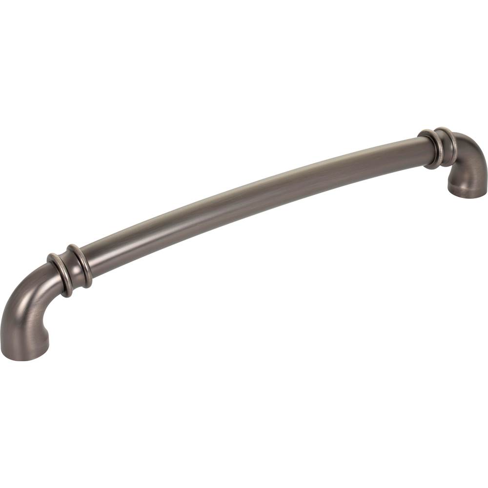 Jeffrey Alexander 12'' Center-to-Center Brushed Pewter Marie Appliance Handle