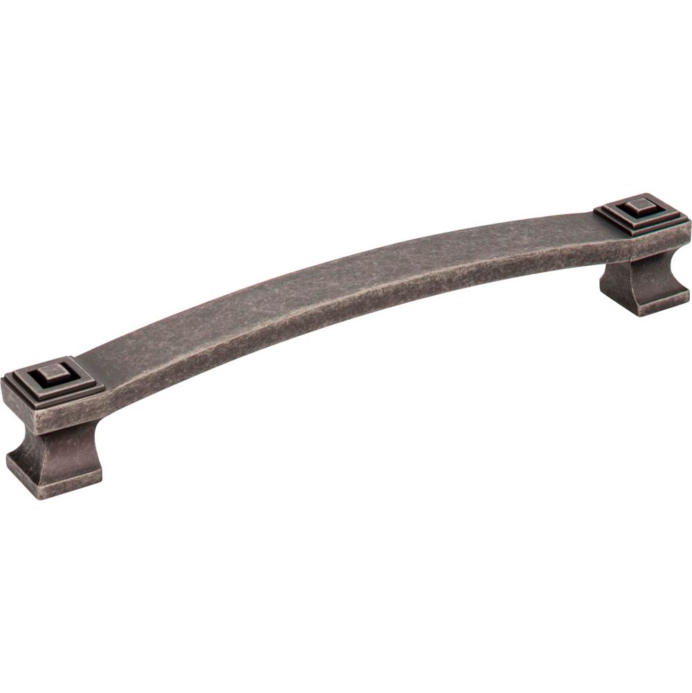 Jeffrey Alexander 160 mm Center-to-Center Distressed Pewter Square Delmar Cabinet Pull