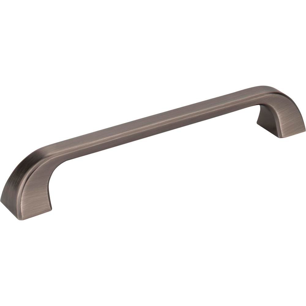 Jeffrey Alexander 160 mm Center-to-Center Brushed Pewter Square Marlo Cabinet Pull