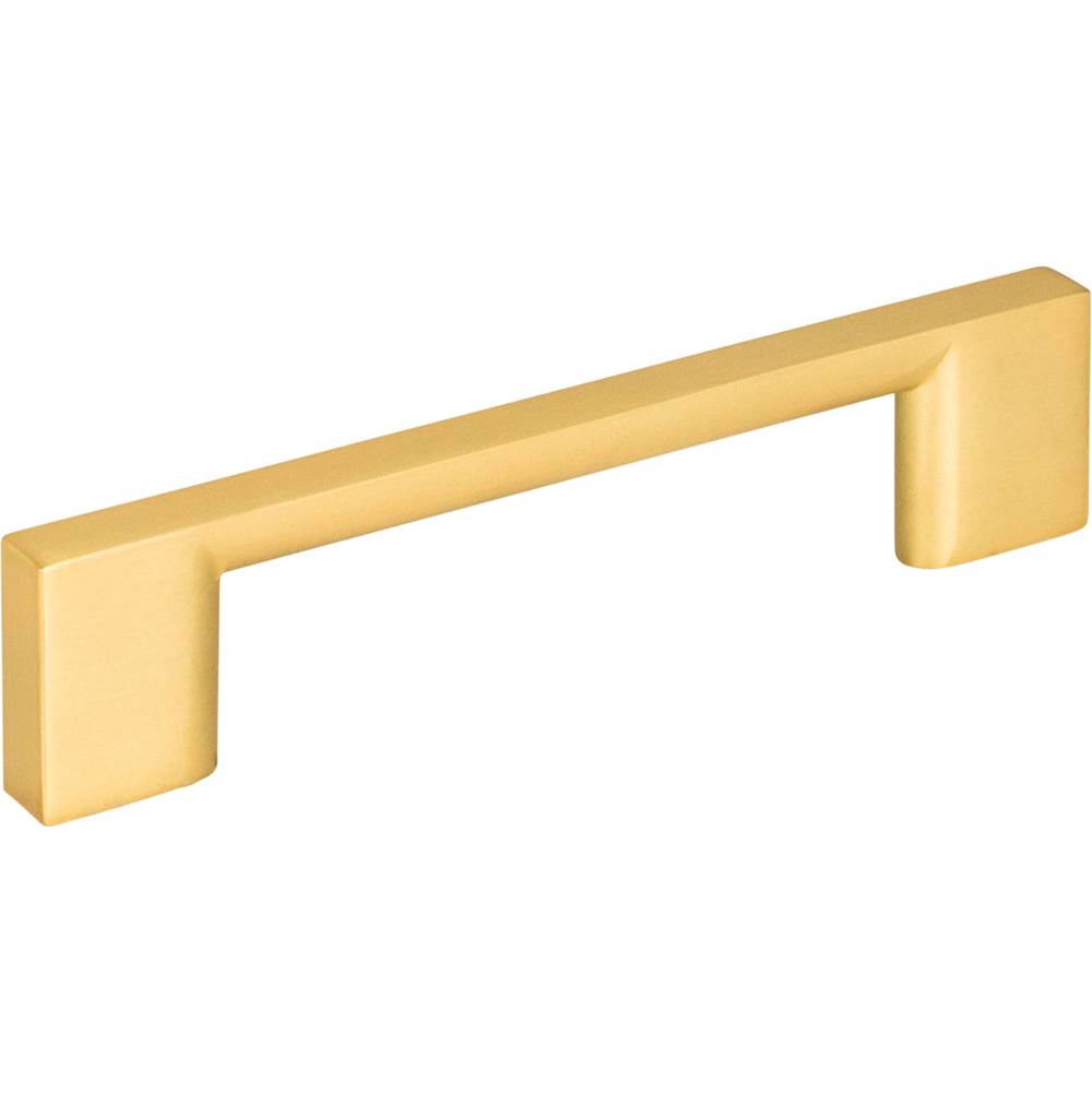 Jeffrey Alexander 96 mm Center-to-Center Brushed Gold Square Sutton Cabinet Bar Pull