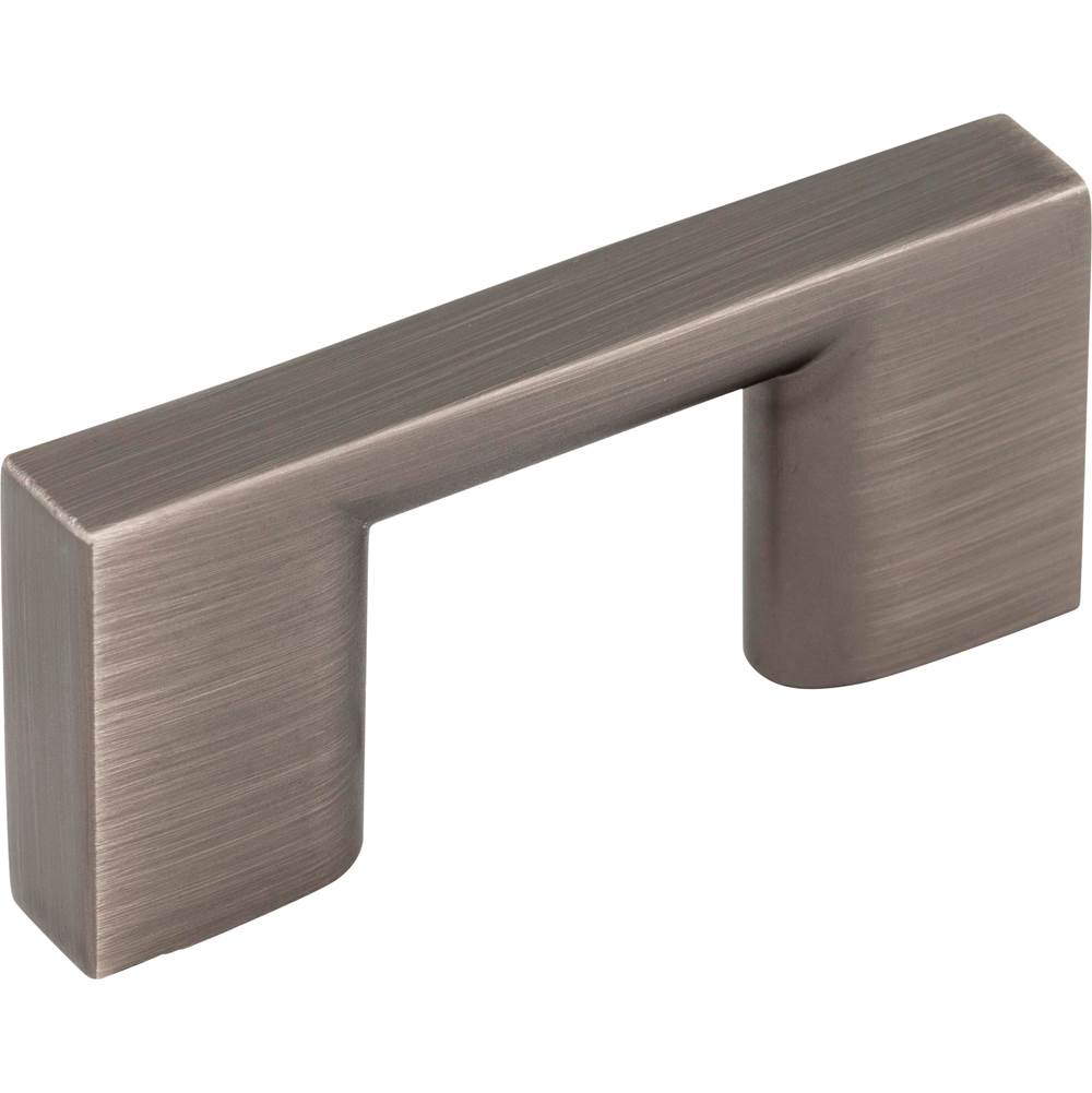 Jeffrey Alexander 32 mm Center-to-Center Brushed Pewter Square Sutton Cabinet Bar Pull