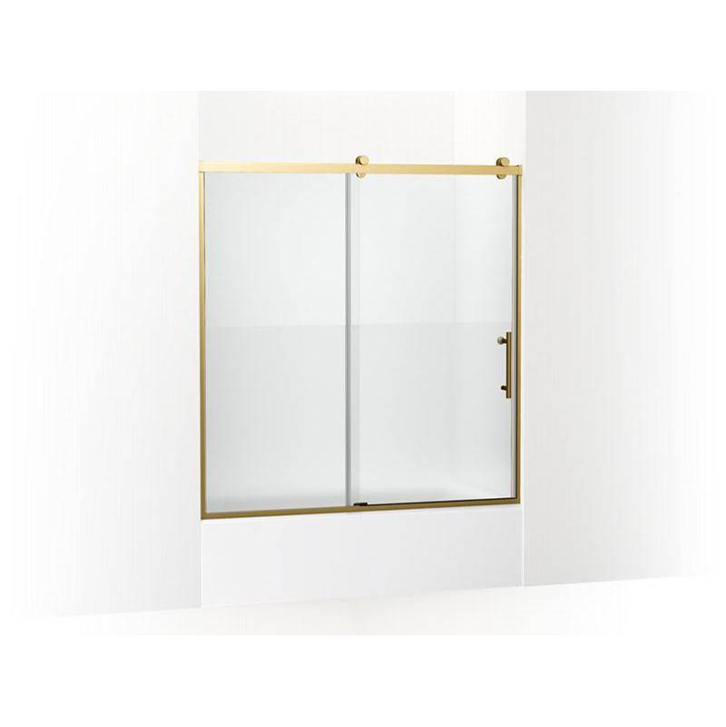 Kohler Rely™ 62-1/2'' H sliding bath door with 3/8''-thick glass