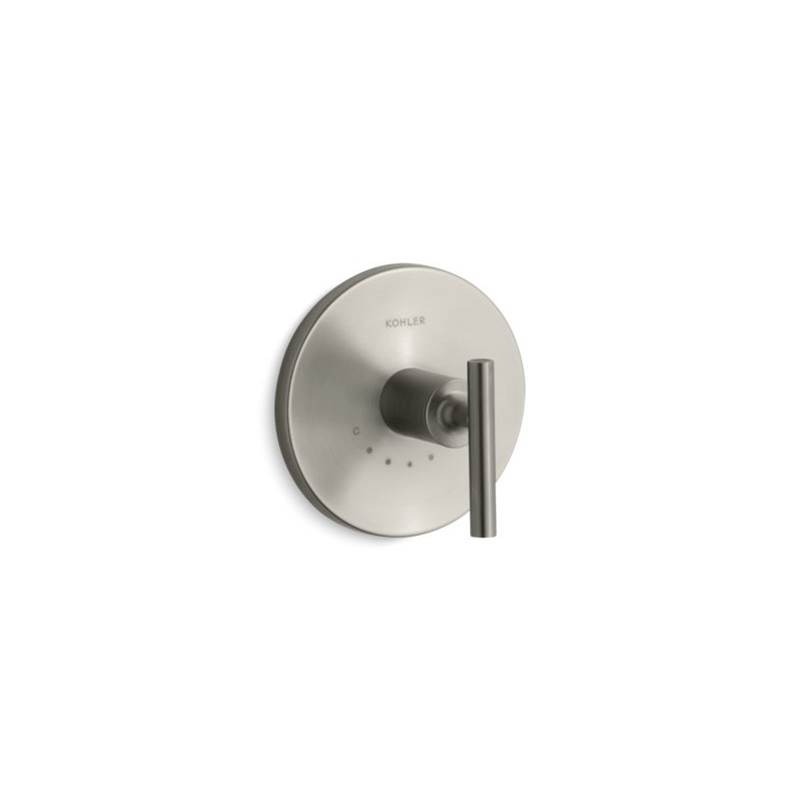 Kohler Purist® Valve trim with lever handle for thermostatic valve, requires valve