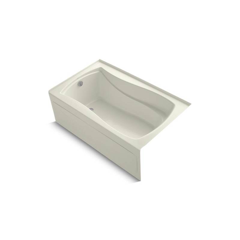 Kohler Mariposa® 60'' x 36'' alcove bath with Bask® heated surface, integral apron,and left-hand drain