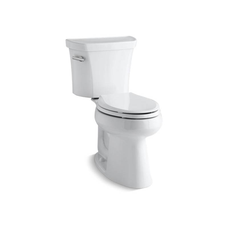 Kohler Highline® Comfort Height® Two-piece elongated 1.28 gpf chair height toilet with tank cover locks and 10'' rough-in