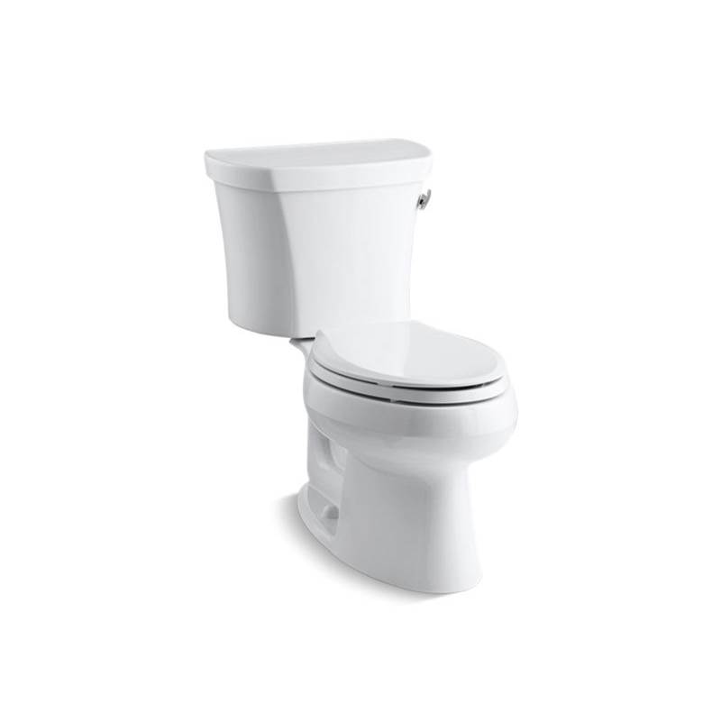 Kohler Wellworth® Two-piece elongated 1.28 gpf toilet with right-hand trip lever and 14'' rough-in