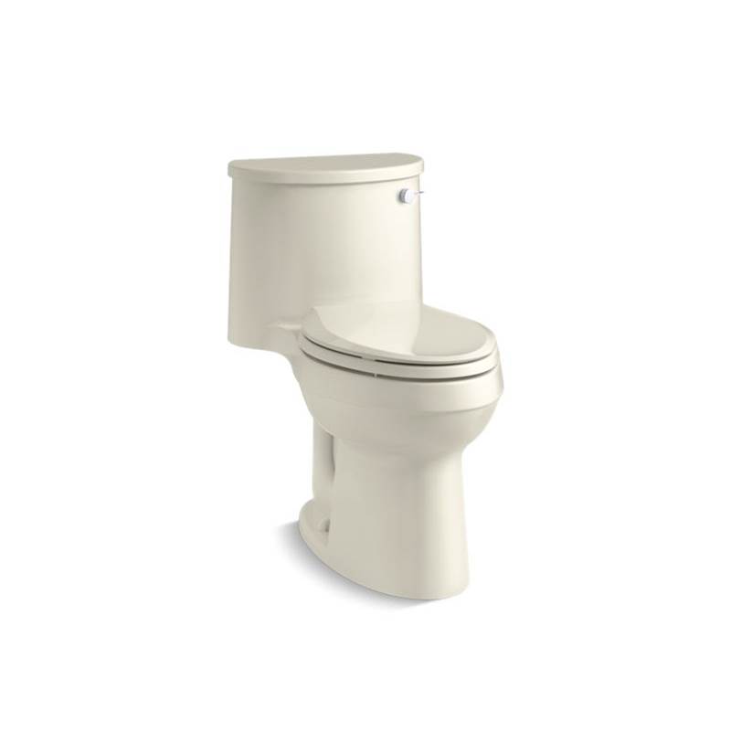 Kohler Adair® Comfort Height® One-piece elongated 1.28 gpf chair-height toilet with right-hand trip lever, and Quiet-Close™ seat