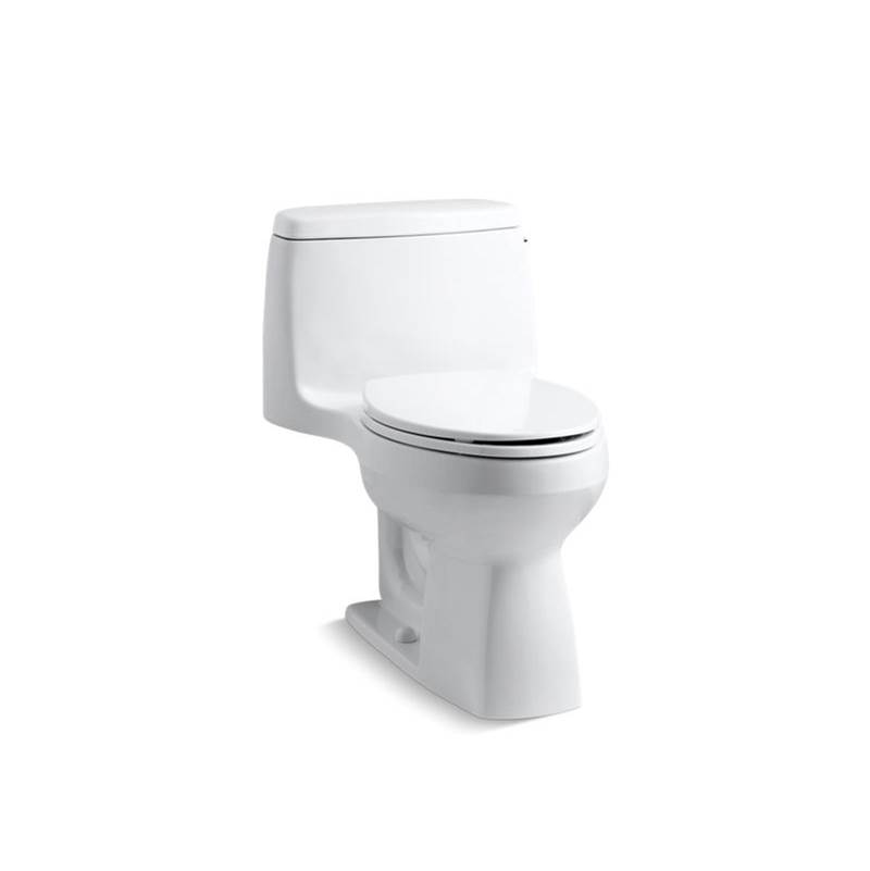 Kohler Santa Rosa™ Comfort Height® One-piece compact elongated 1.28 gpf chair height toilet with right-hand trip lever, and slow close seat