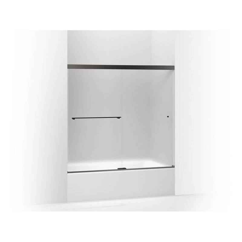 Kohler Revel® Sliding bath door, 55-1/2'' H x 56-5/8 - 59-5/8'' W, with 1/4'' thick Frosted glass