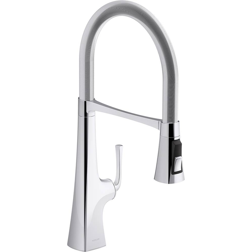 Kohler Graze® Single-handle semi-professional kitchen sink faucet with 21-9/16'' spout
