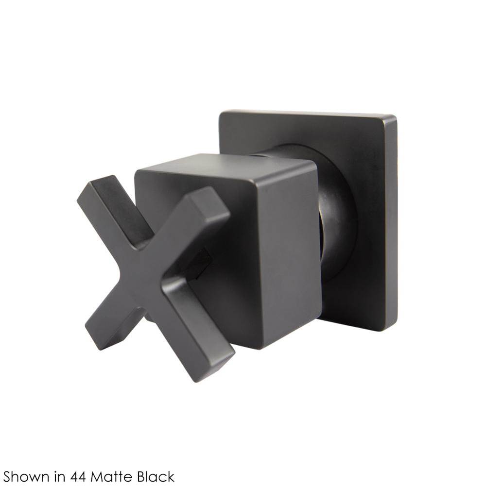 Lacava TRIM ONLY - 3-Way diverter valve GPM 10 (43.5 PSI) with square back plate and cross handle
