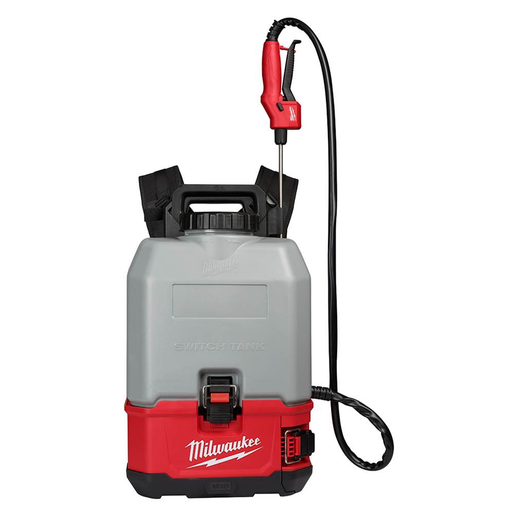 Milwaukee Tool M18 Switch Tank 4-Gallon Backpack Concrete Sprayer Kit