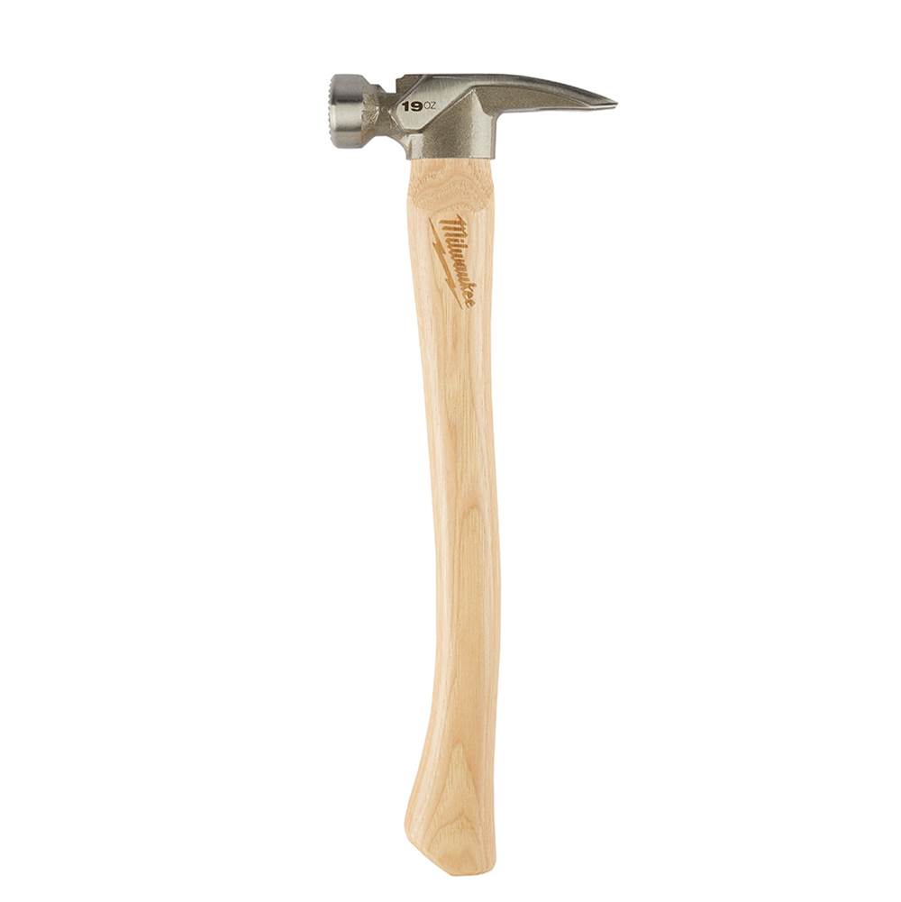 Milwaukee Tool 19Oz Milled Face Hickory Hammer