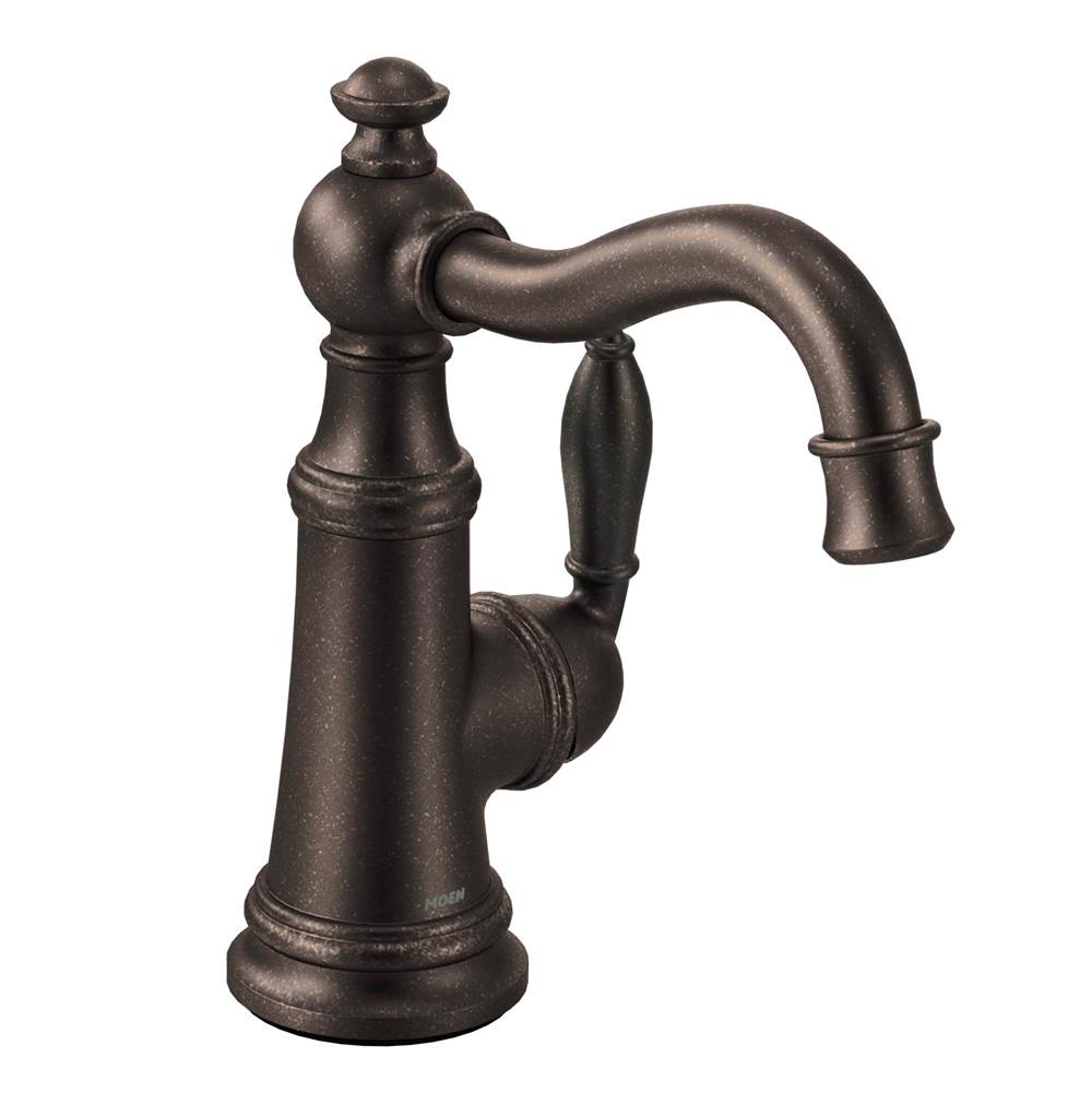 Moen Oil rubbed bronze one-handle high arc bar faucet