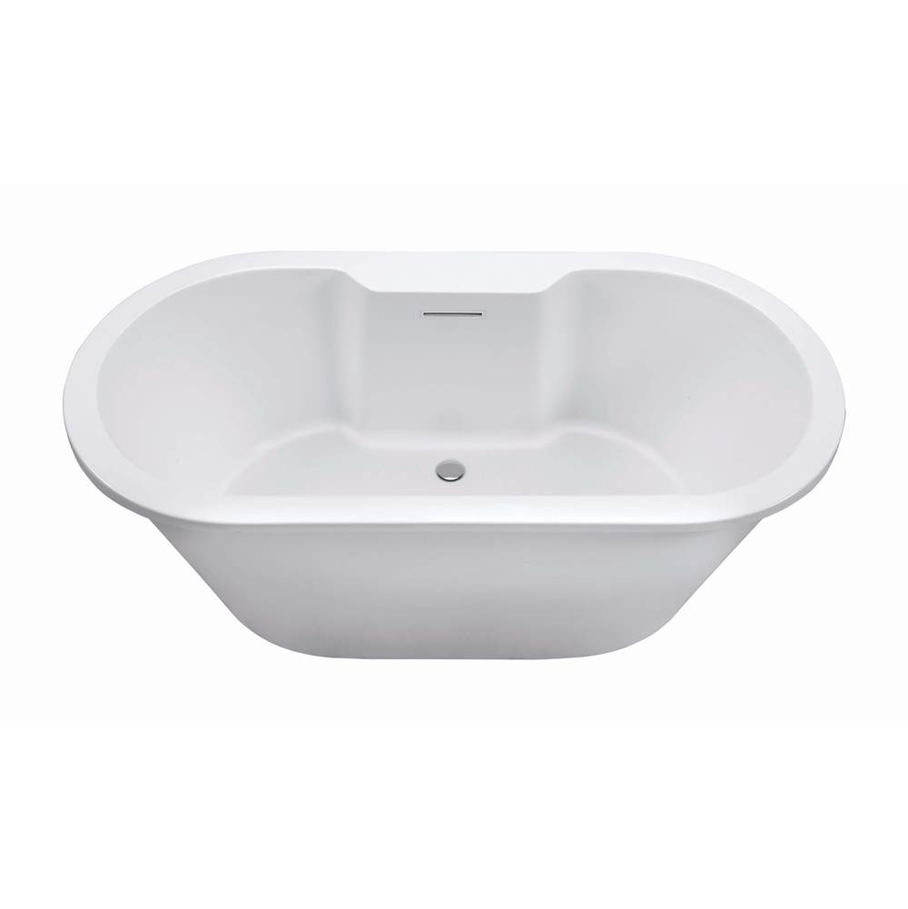 MTI Baths New Yorker 10 Dolomatte Freestanding Faucet Deck Air Bath - White (71.75X35.5)