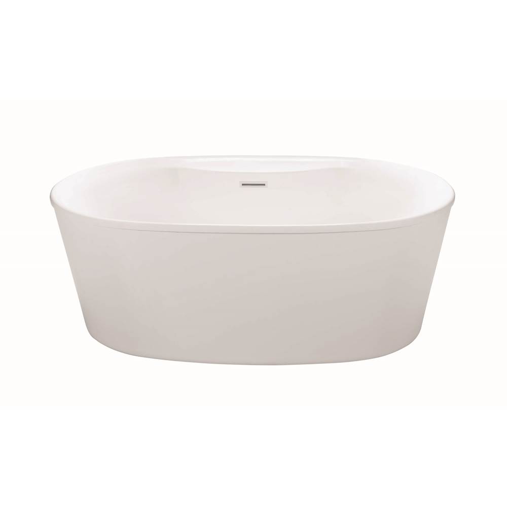 MTI Baths Adel 2 W/Deck Dolomatte Freestandingair Bath - White (57.25X31.5)
