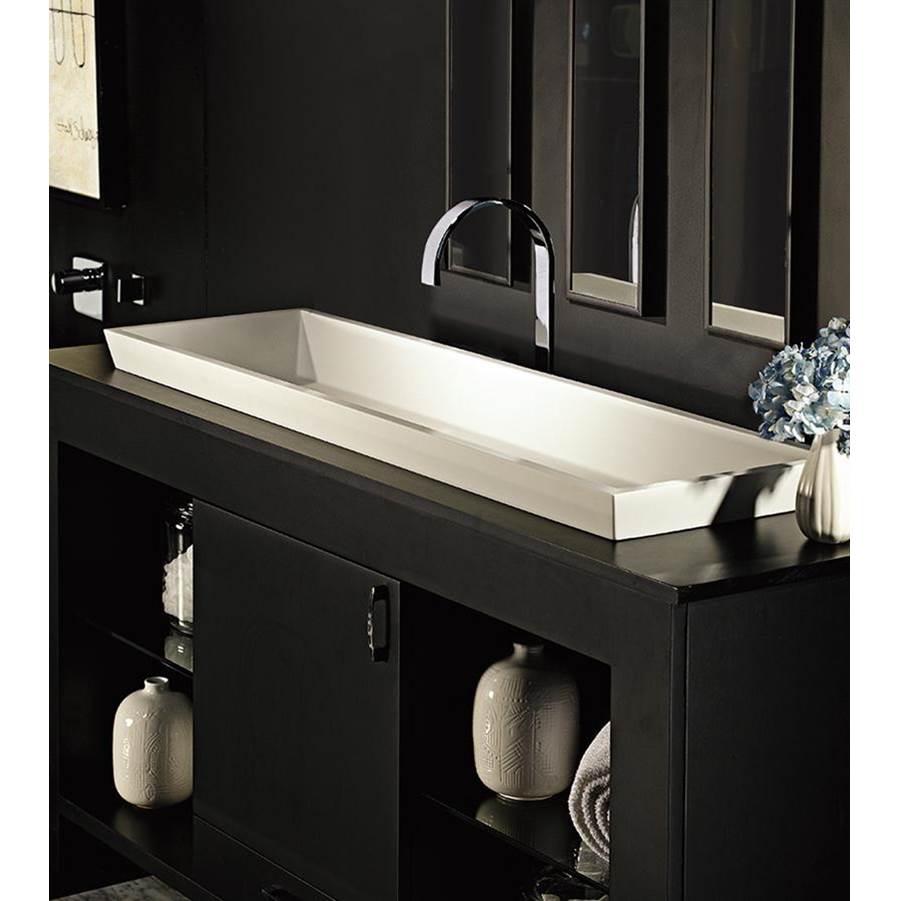 MTI Baths 48X14 GLOSS BISCUIT ESS SINK-PETRA DOUBLE SEMI RECESSED