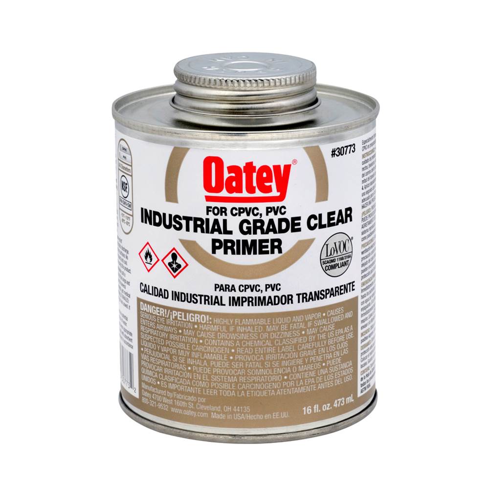 Oatey 16 Oz Clear Primer - Nsf Listed - Industrial Grade