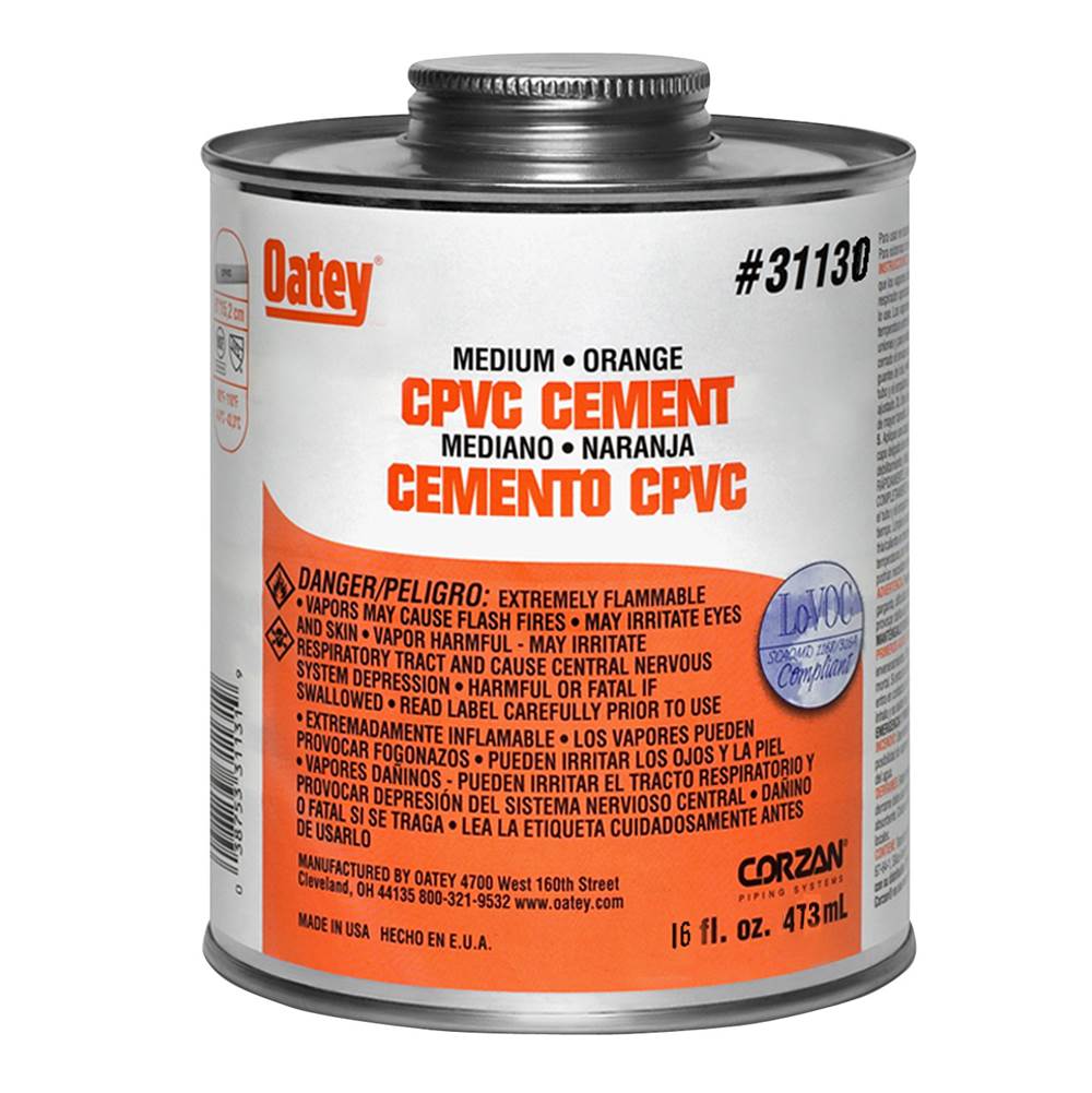 Oatey 16 Oz Cpvc Medium Orange Cement